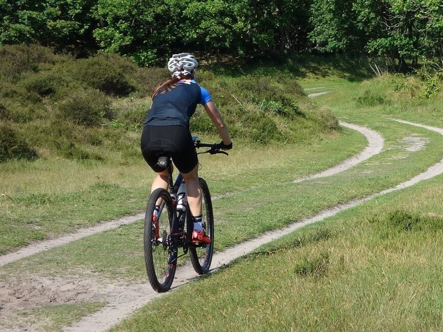 Mountainbiken in PWN gebied